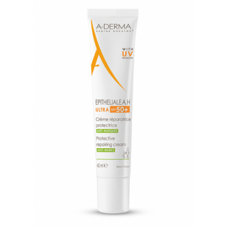 A-Derma Epitheliale AH Ultra SPF50+ 40ml Προστατευτική Επανορθωτική Κρέμα Κατά Των Σημαδιών