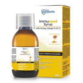 My Elements Immuneed Syrup 150ml Σιρόπι για το Λαιμό
