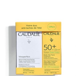 Caudalie Promo Set Vinoperfect Ορός Λάμψης 30ml & Δώρο Vinosun Ocean Protect SPF50+ Αντηλιακή Κρέμα Προσώπου 20ml