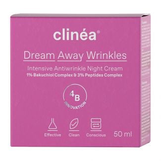 Clinea Dream Away Wrinkles Κρέμα Νυκτός Εντατικής Αντιγήρανσης 50ml