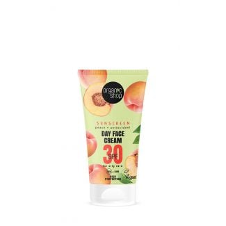 Natura Siberica Organic Shop Sunscreen Day Face Cream SPF30 Peach 50ml Αντηλιακή Κρέμα Προσώπου με SPF30 για Λιπαρή-Μικτή Επιδερμίδα