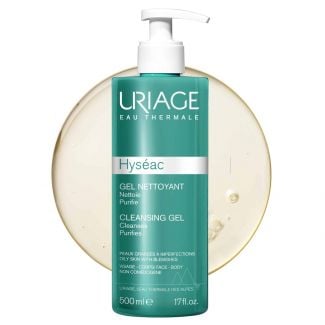 Uriage Hyseac Cleansing Gel 500ml Τζελ για Βαθύ Καθαρισμό