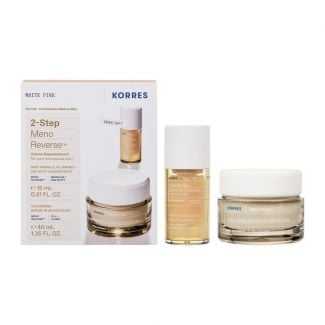 Korres Promo 2-Step Meno Reverse White Pine Serum-in-Moisturizer 40ml + Deep Wrinkle, Plumping and Age Spot Concentrate 15ml