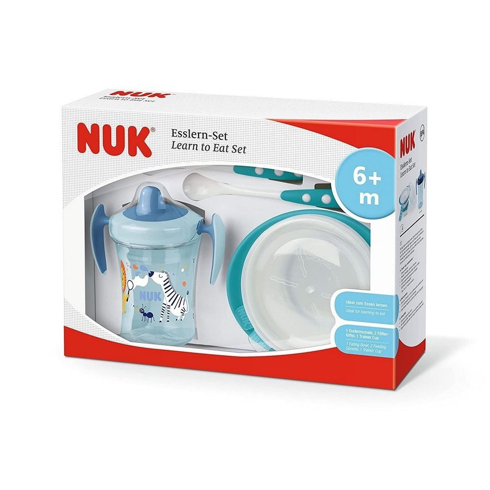 Learning set 1 cup and 2 Nuk Turtle mouthpieces 6 months +