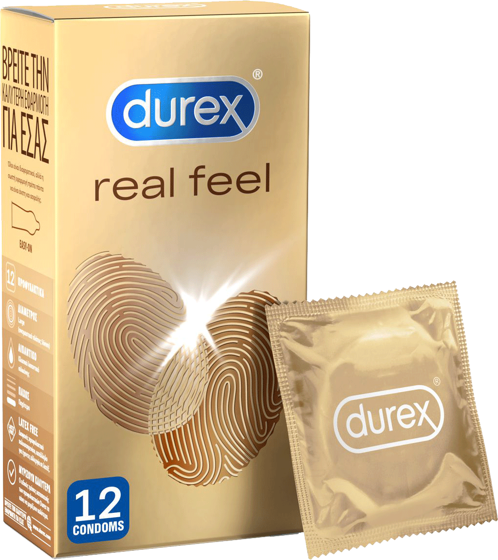 Durex Quality Condoms, Realfeel,Natural Latex Free, 20 Count