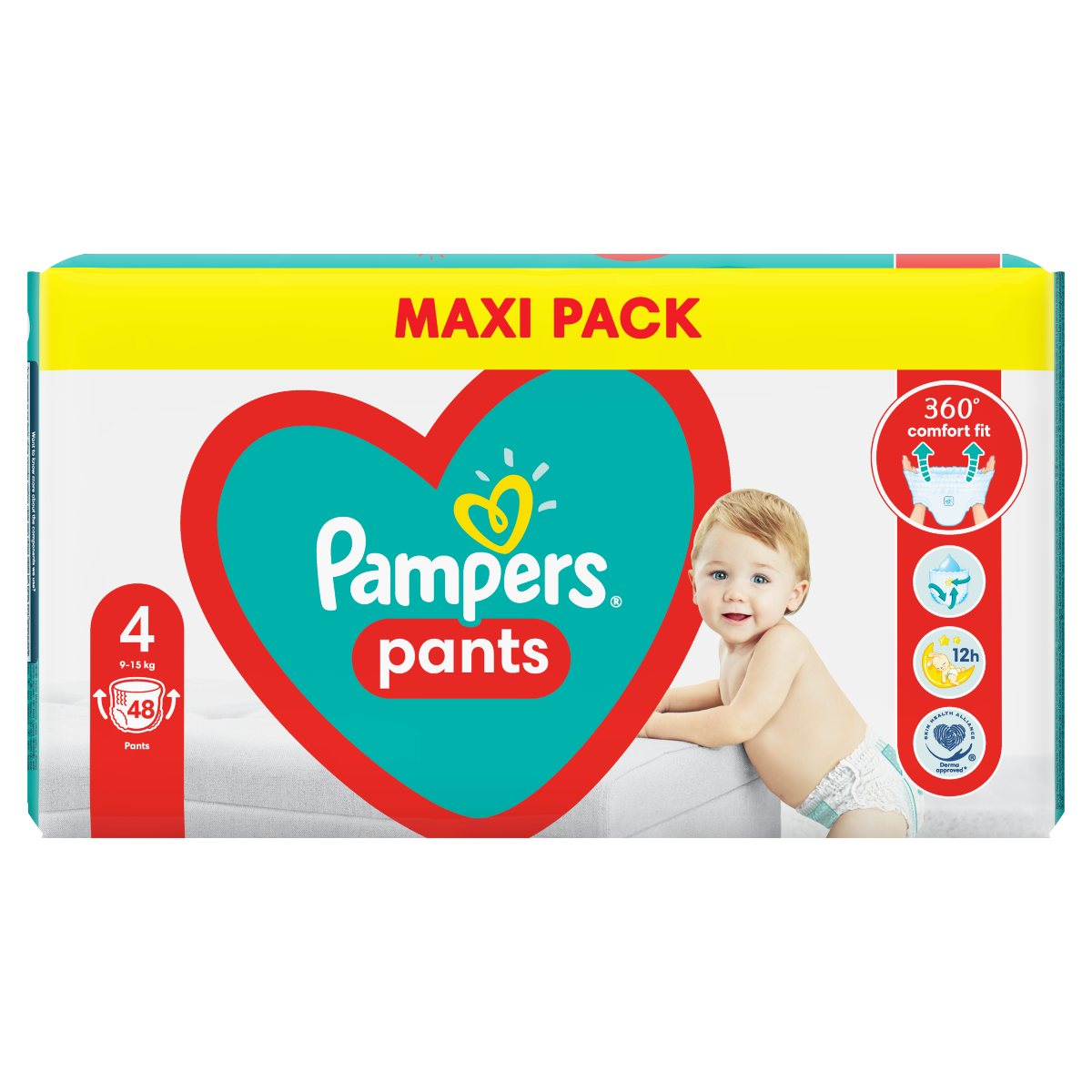  Pampers Pants Maxi No4 (9 - 15kg) 48 Items