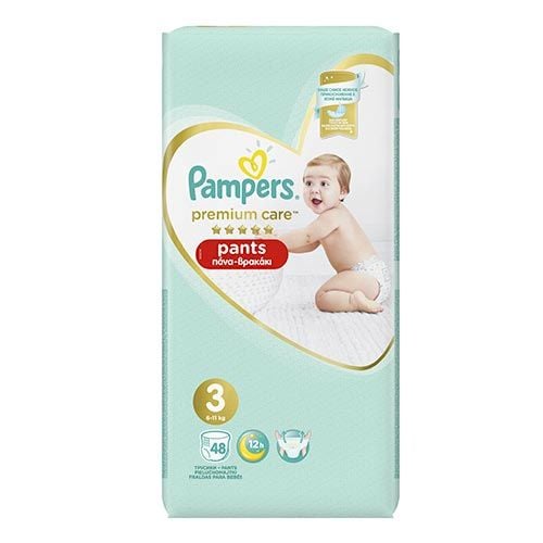 Pampers Premium Care Pants Diapers Size 3, 6-11 kg 56 pcs Online at Best  Price | Baby Nappies | Lulu Qatar